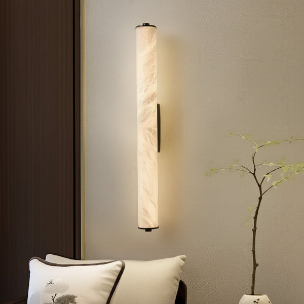 Delos | Cylindrical Marble Wall Sconce