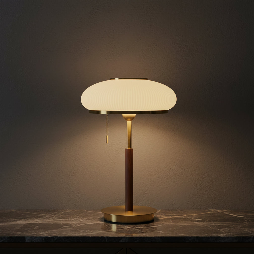 Cornelia | White Glass Table Lamp