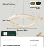 Phoebe | Alabaster Round Chandelier
