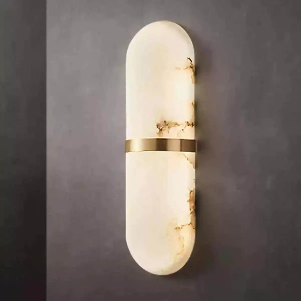 Juliette | Alabaster & Copper Wall Light
