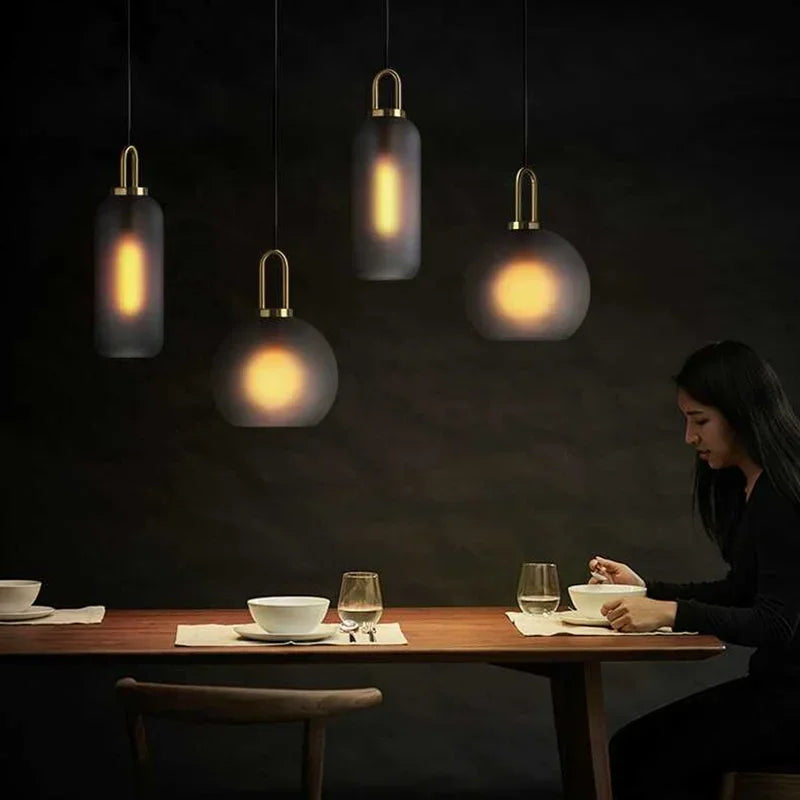 Regina | Industrial Glass Pendant