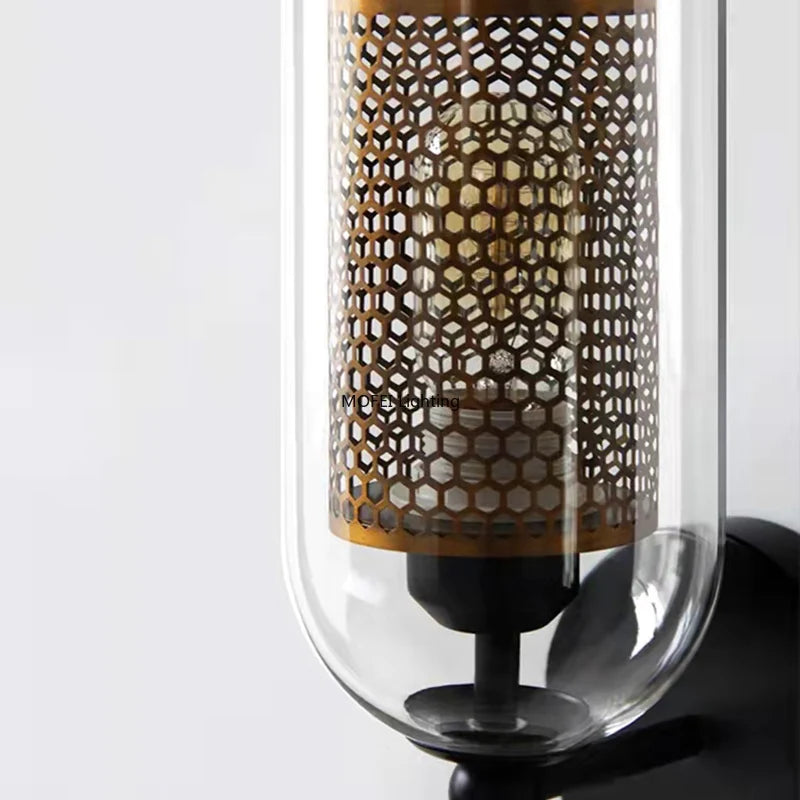 Vitrea | Clear Glass Wall Sconce