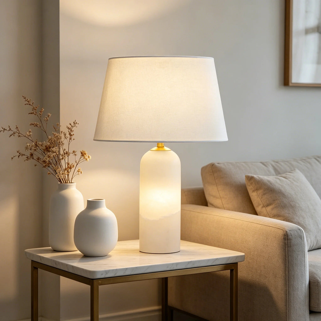 Amélie | Natural Spanish Alabaster Table Lamp