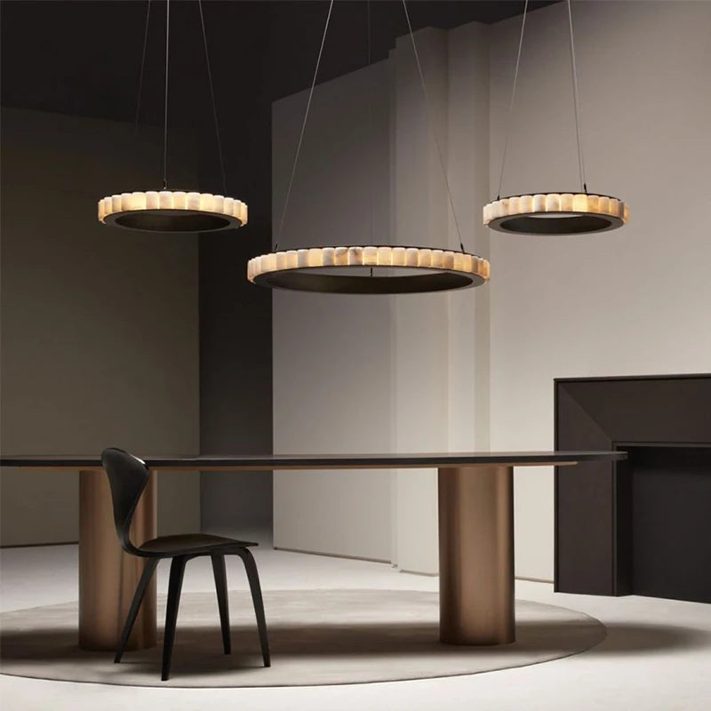 Ottilia | Marble Ring Dining Chandelier