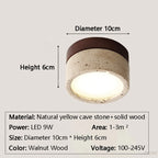 Roca | Travertine LED Ceiling Light