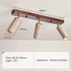 Cueva | Travertine Multi-Head Ceiling Spotlight