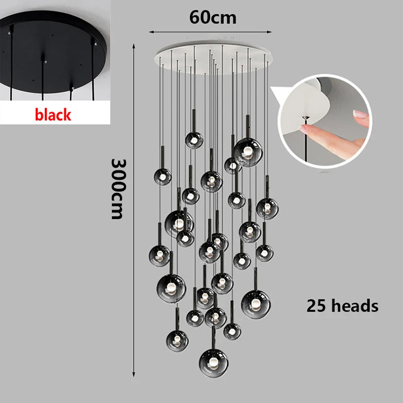 Nordic home decor dining room Pendant lamp lights indoor lighting stair lamp hanging light chandelier lamps for living room