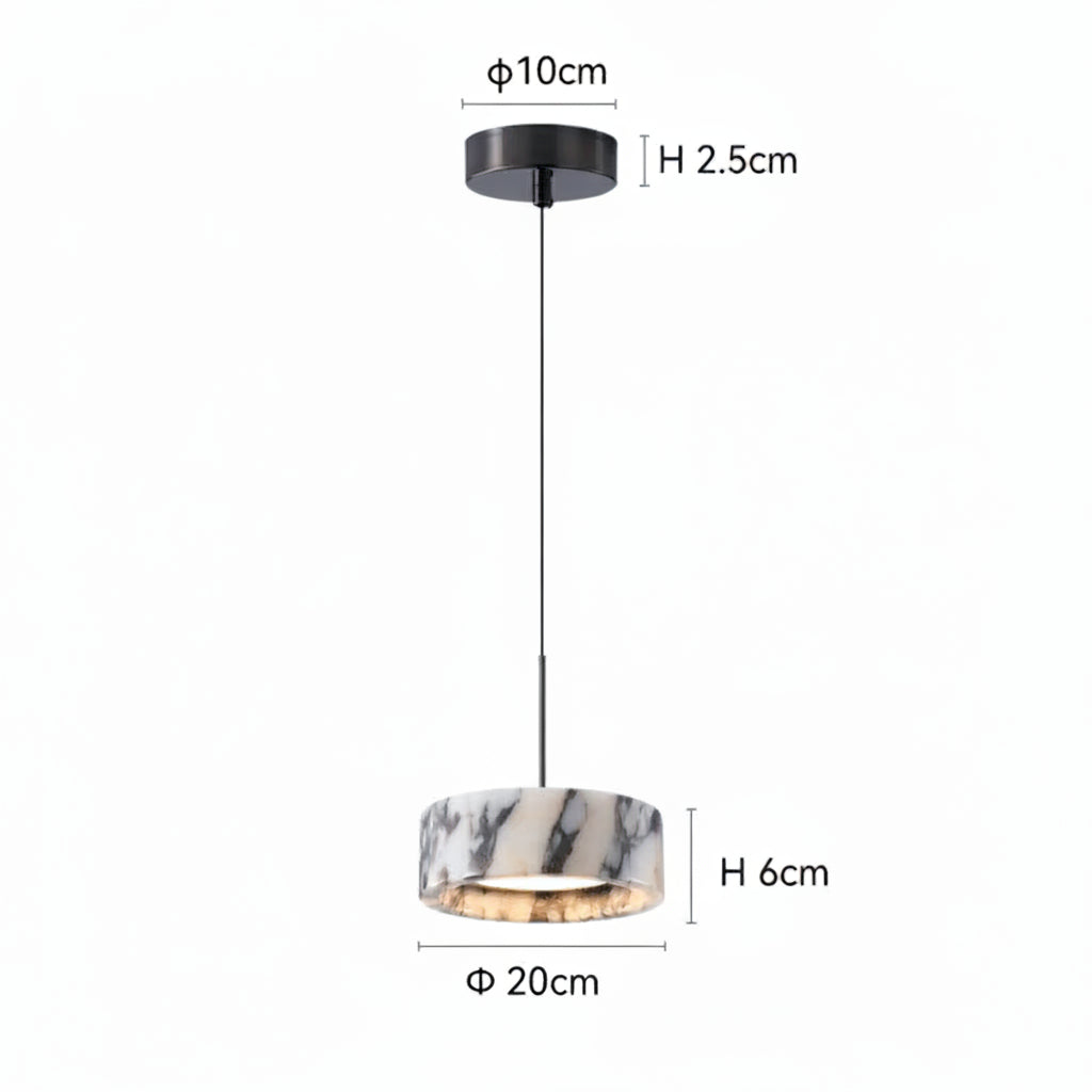 Flaminia | Round Marble Pendant Light