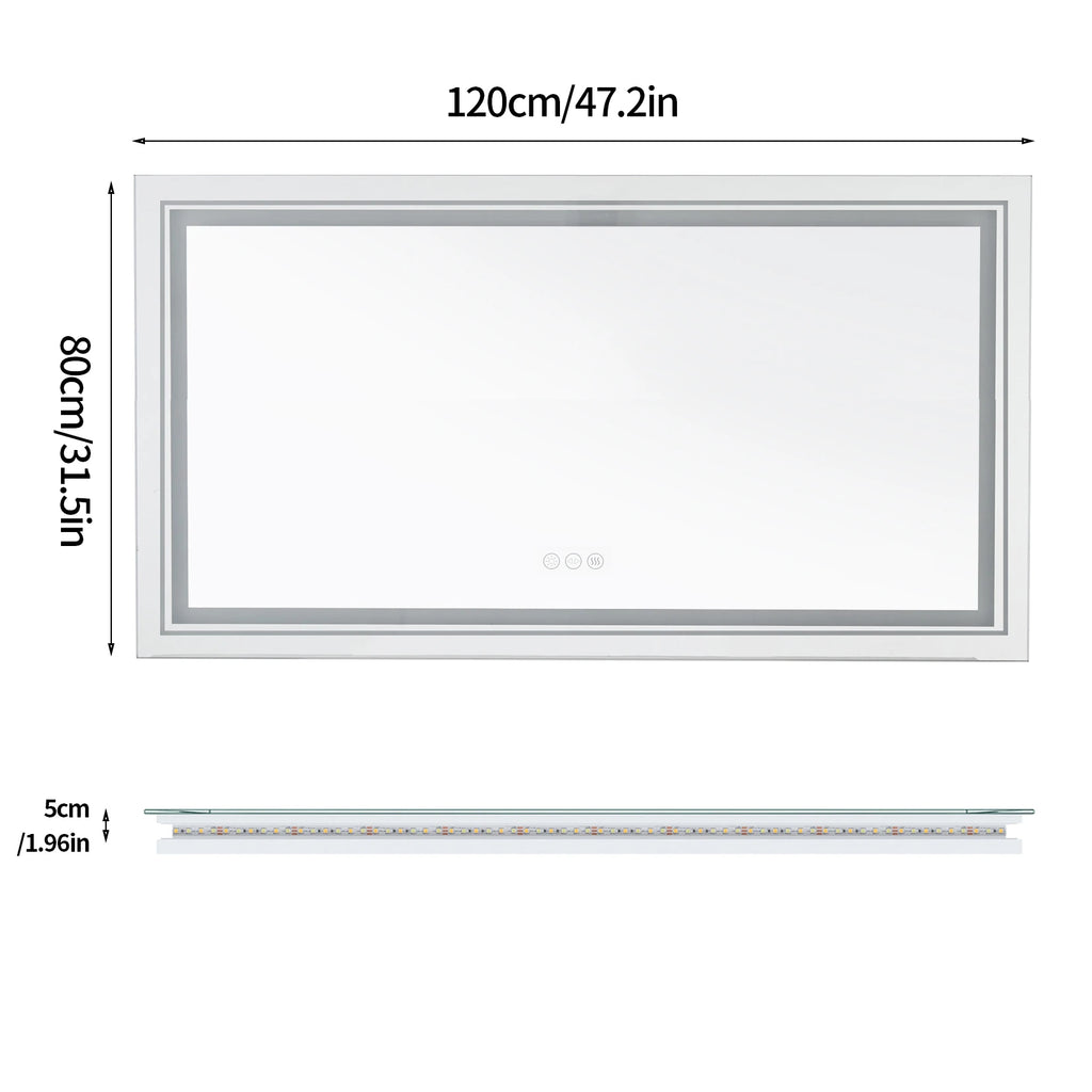 Ingrid | Front & Backlit LED Bathroom Mirror