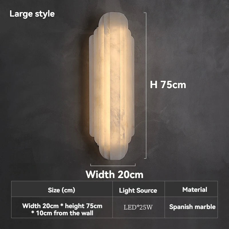 Theia | Alabaster Wall Lamp