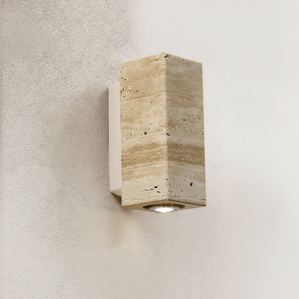 Tierra | Wabi-Sabi Travertine Wall Sconce