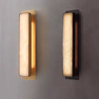 Melina | Tall Marble and Copper Wall Light