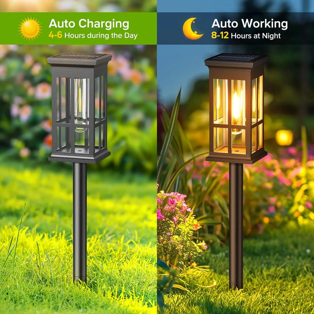 2/6/8-Pack Ultra-Bright Solar Pathway Lights for Patio, Walkway & Sidewalk - Perfect Outdoor Gift