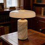Iris | Marble & Glass Table Lamp