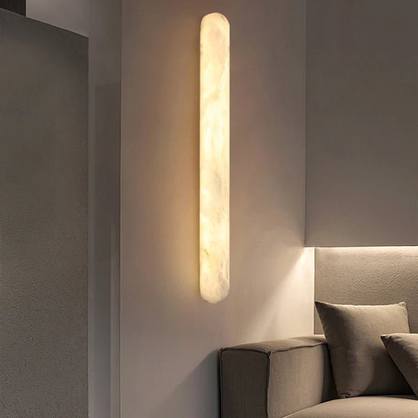 Apollo | Long Oval Alabaster Wall Sconce