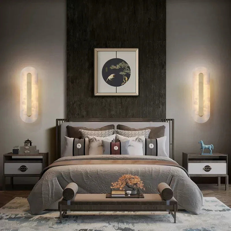 Giulia | Gold Marble Wall Lamp