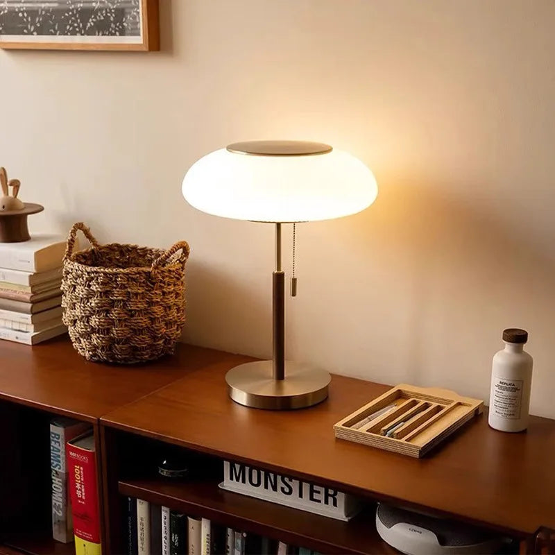 Cornelia | White Glass Table Lamp