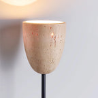 Theron | Stone and Wood Wall Sconce