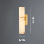 Colette | Alabaster and Brass Wall Sconce