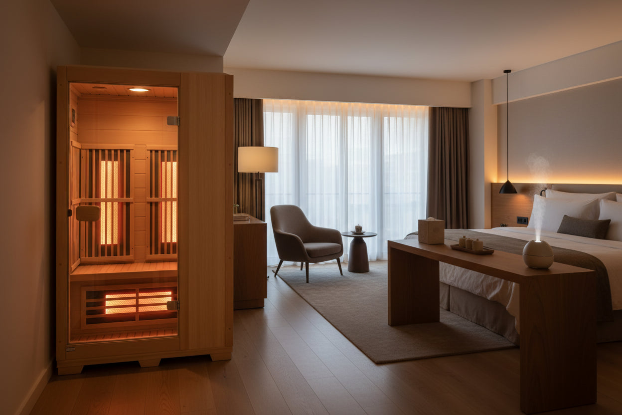 One-Person Infrared Wooden Sauna - Your Personal Home Spa Retreat