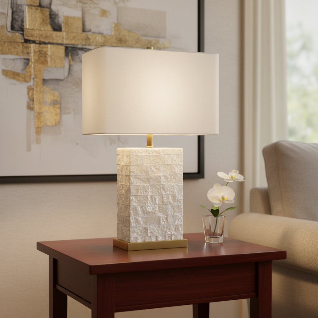 Amélie | Natural Spanish Alabaster Table Lamp