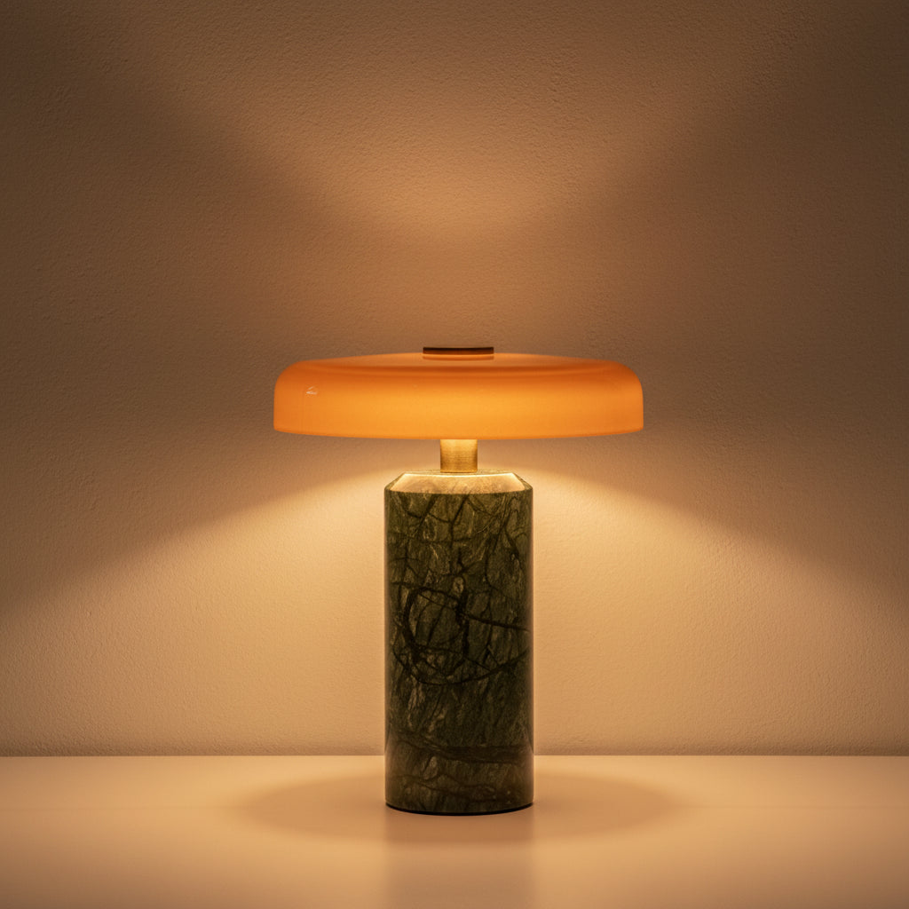 Hermes | Portable Marble LED Table Lamp
