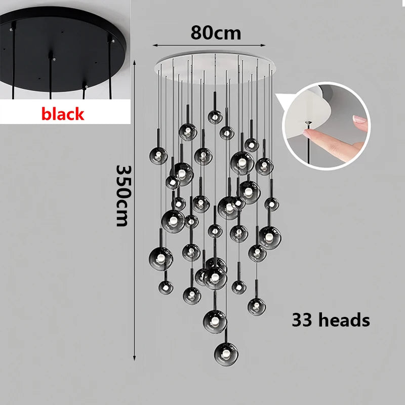 Nordic home decor dining room Pendant lamp lights indoor lighting stair lamp hanging light chandelier lamps for living room