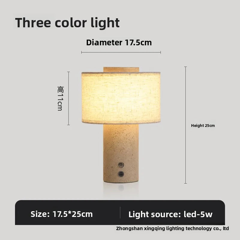 Duna | Travertine Desk Lamp