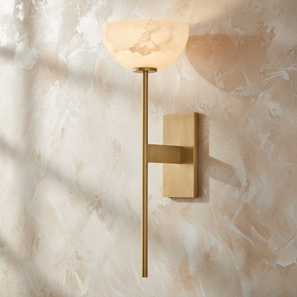 Xanthe | Marble Up-Down Wall Lamp for Bedside & Hallway