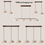 Ámbar | Natural Travertine Pendant Light