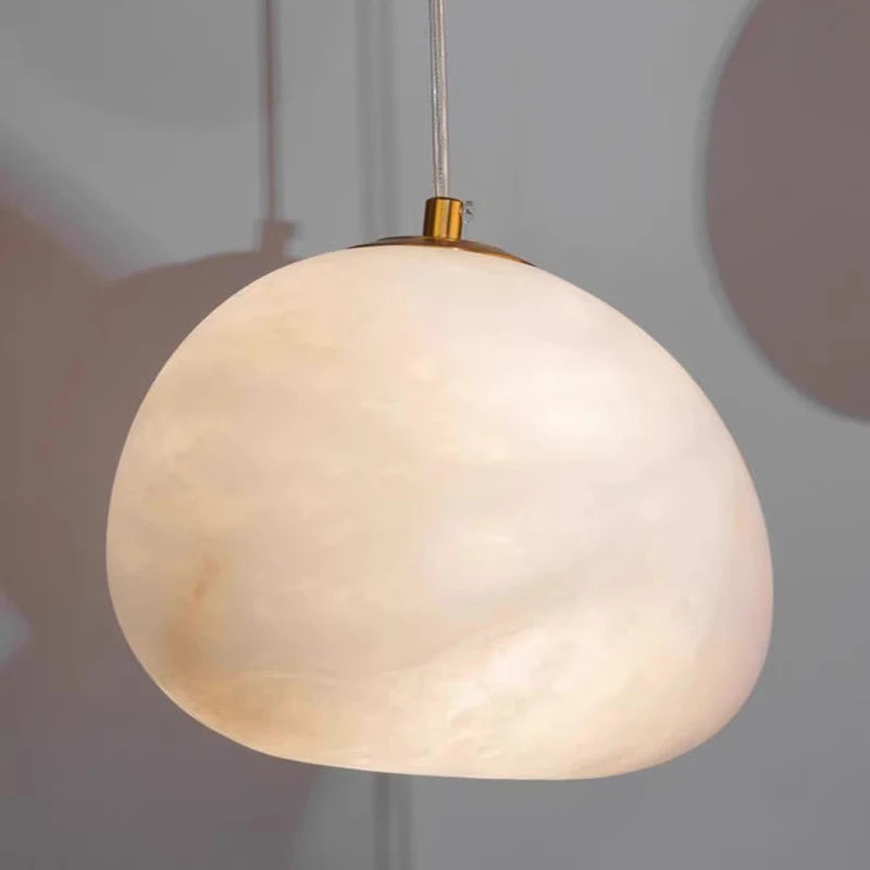 Séraphine | Alabaster Staircase Pendant Light