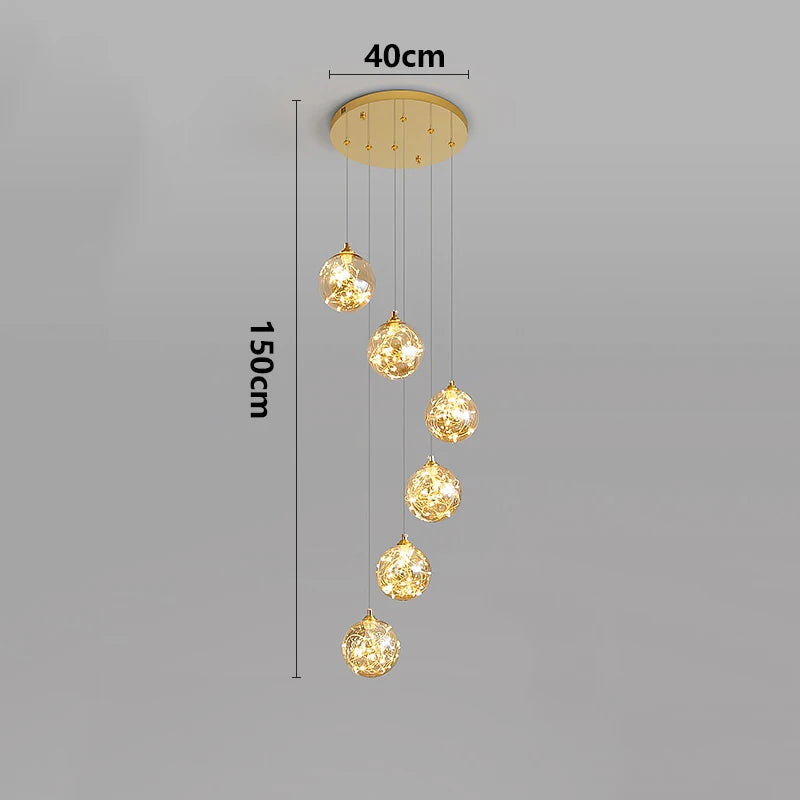 Nordic home decor dining room Pendant lamp lights indoor lighting stair lamp hanging light chandelier lamps for living room