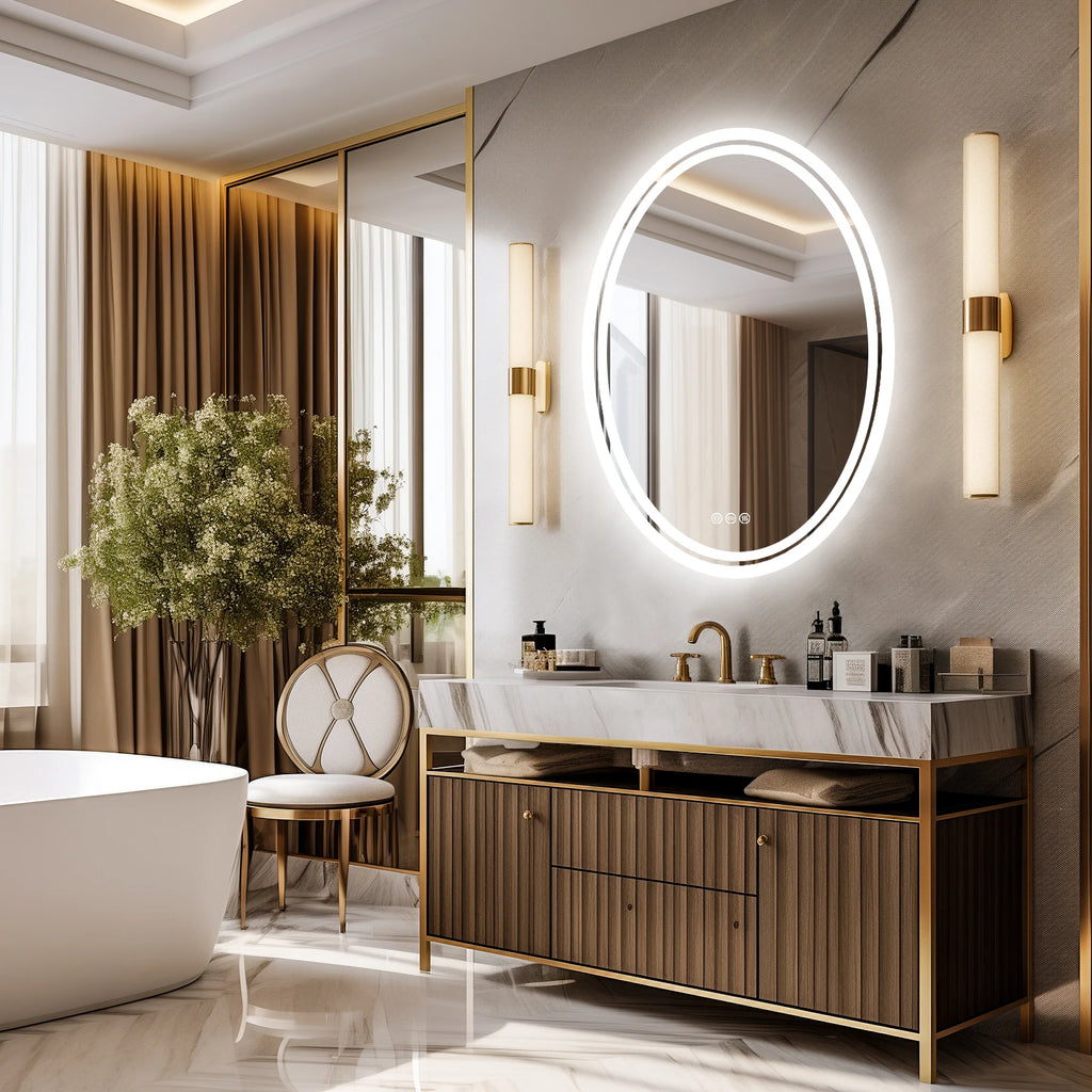 Ilse | Round Backlit Dimmable LED Bathroom Mirror
