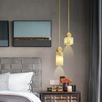 Artemis | Alabaster & Copper Pendant Light