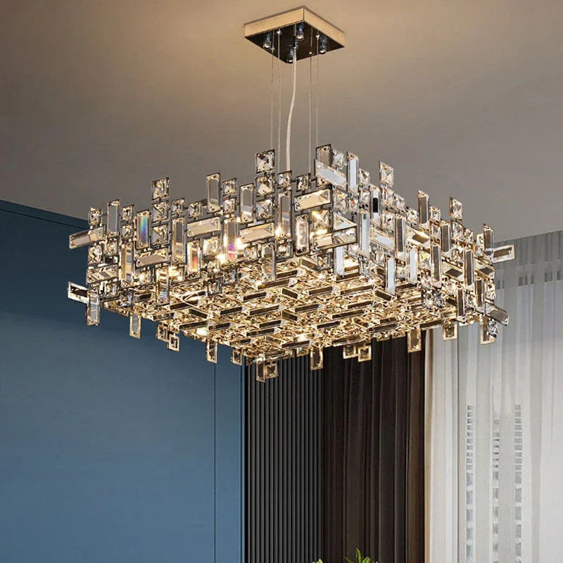 Frost | Chrome Crystal Chandelier