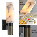 Hera | Natural Marble Bedside Wall Sconce