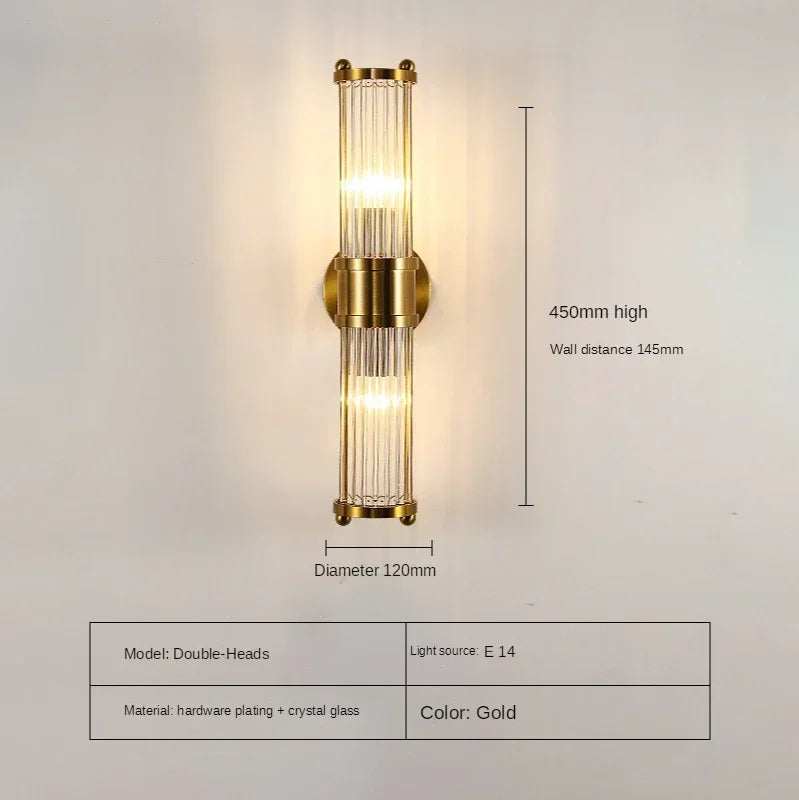 Estelle | Crystal Double-Head Wall Light