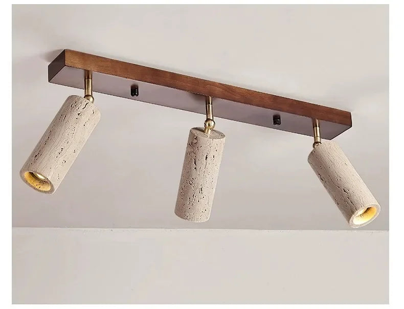 Cueva | Travertine Multi-Head Ceiling Spotlight