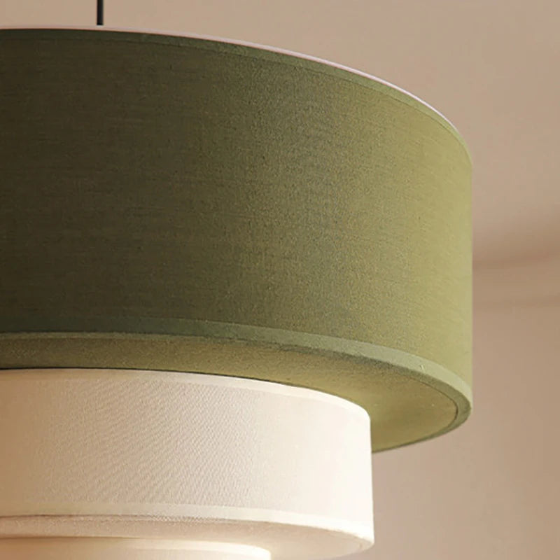 Marcia | Fabric and Wood Chandelier