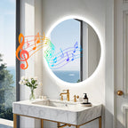 Runa | Smart Bluetooth Round LED Bathroom Mirror