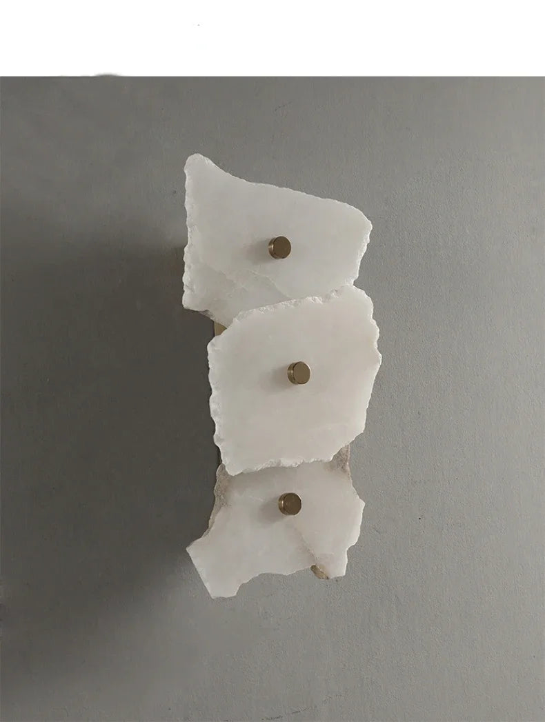 Athena | Natural Marble Multi-Stone Wall Sconce