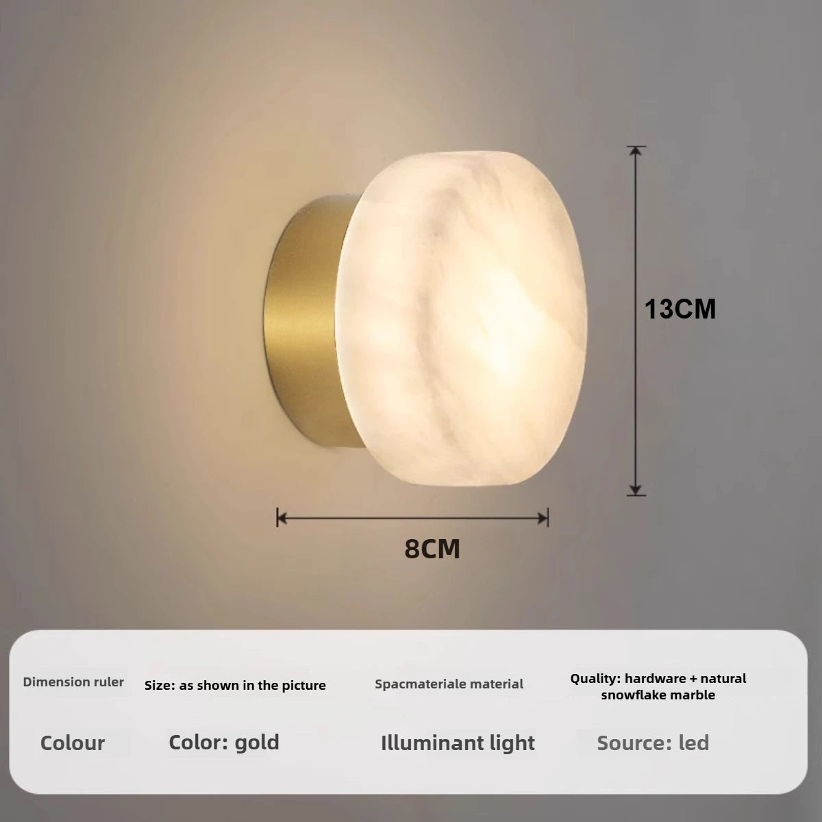 Camille | Natural Alabaster Wall Sconce