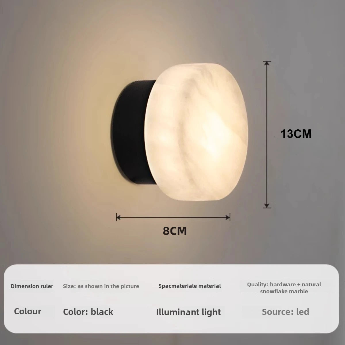 Camille | Natural Alabaster Wall Sconce