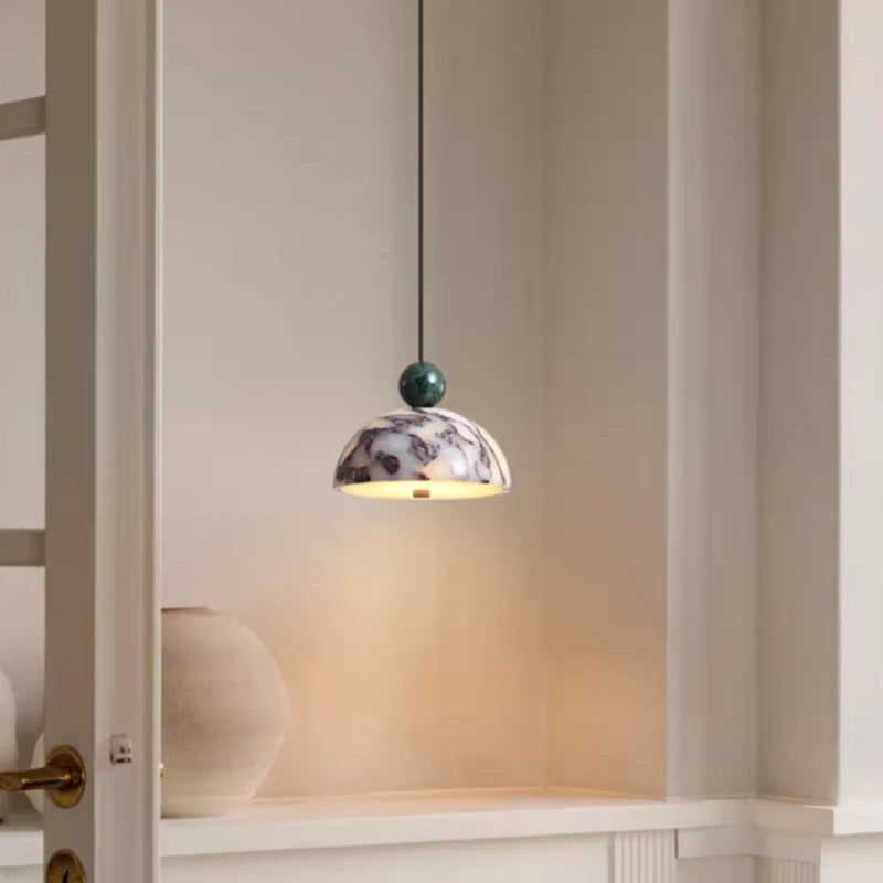 Chloris | Green Marble Pendant