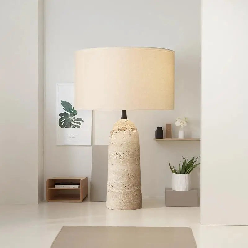 Solana | Travertine Table Lamp