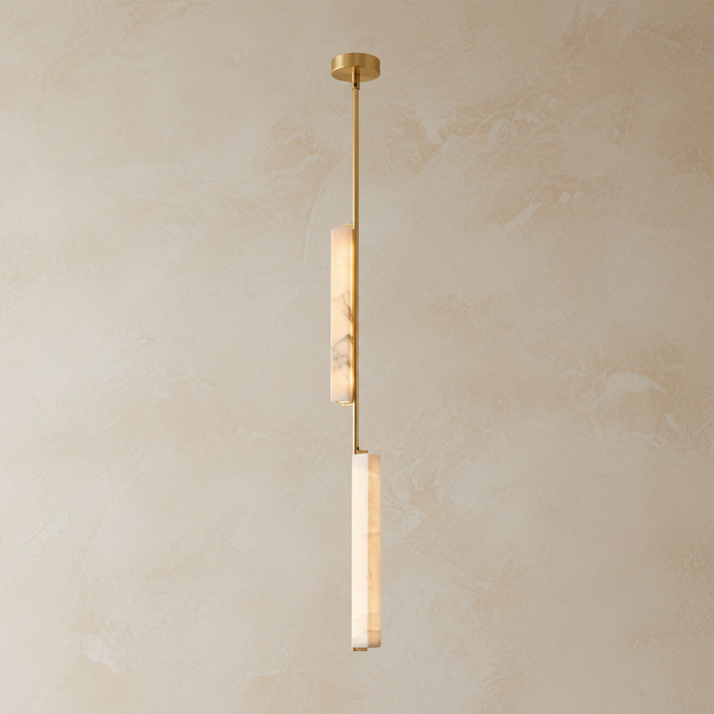 Blanche | Linear Alabaster Pendant Chandelier