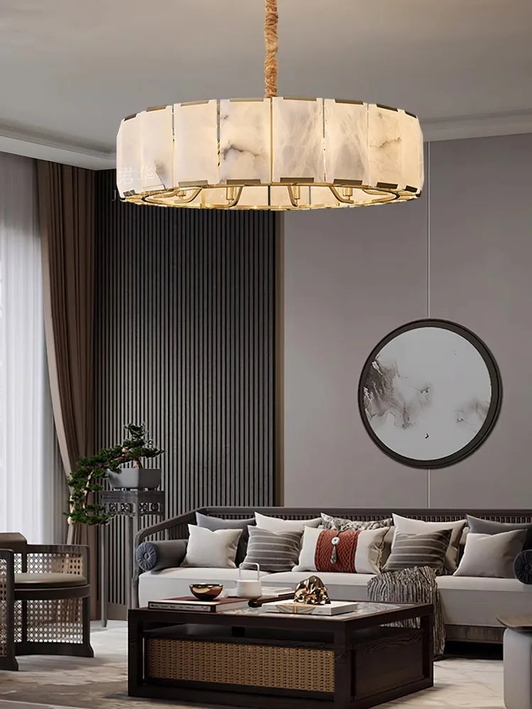 Ilaria | Rectangular Alabaster Chandelier