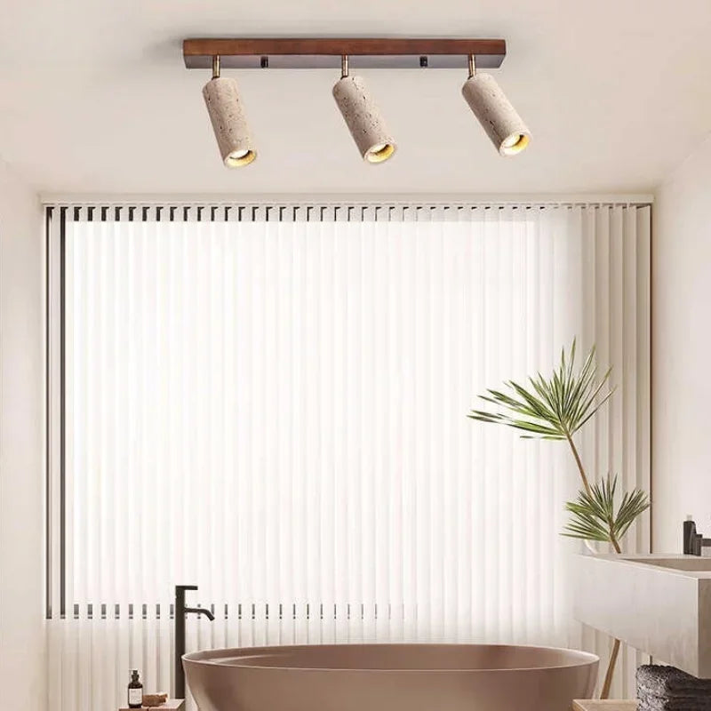 Cueva | Travertine Multi-Head Ceiling Spotlight