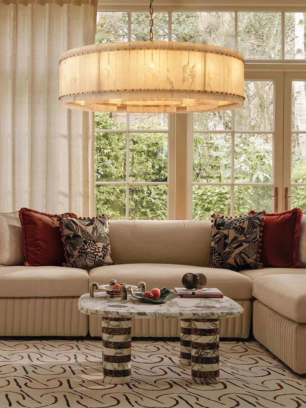Lumière | Natural Alabaster Linear Chandelier