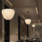 Guiomar | Alabaster Round Kitchen Island Pendant